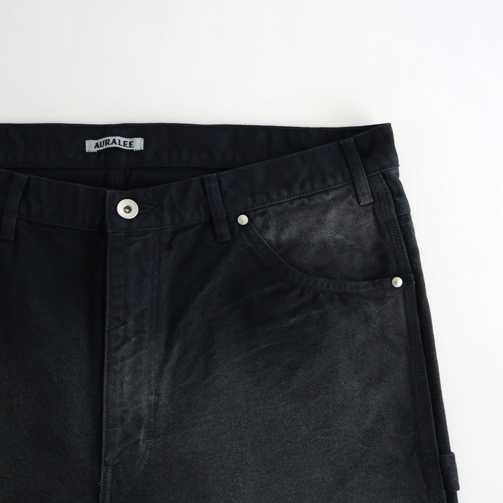 PRODUCT DYED ORGANIC COTTON DUCK PAINTER PANTS #FADED BLACK [A25AP03CD]