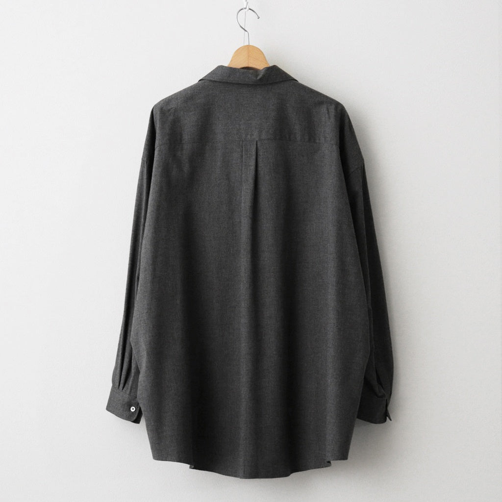 SIDOGRAS Cotton Herringbone Flannel Sleeping Shirt #GRAY [GM254-50044]