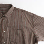 HRAFTeX S/S STRIPE SHIRT #BROWN STRIPE [FSC262-50008]