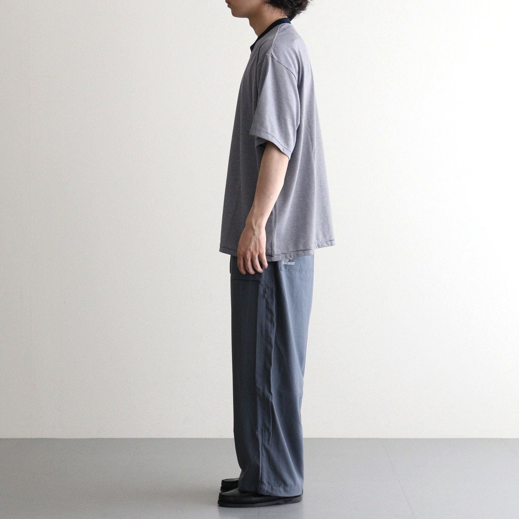 MICRO BORDER S/S TEE #WHITE×NAVY [FSC261-70167]