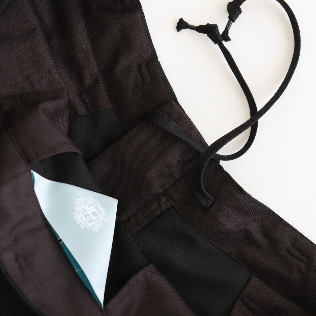 よそいきシンプル2タックワイドPT #BLACK [D125-P153]