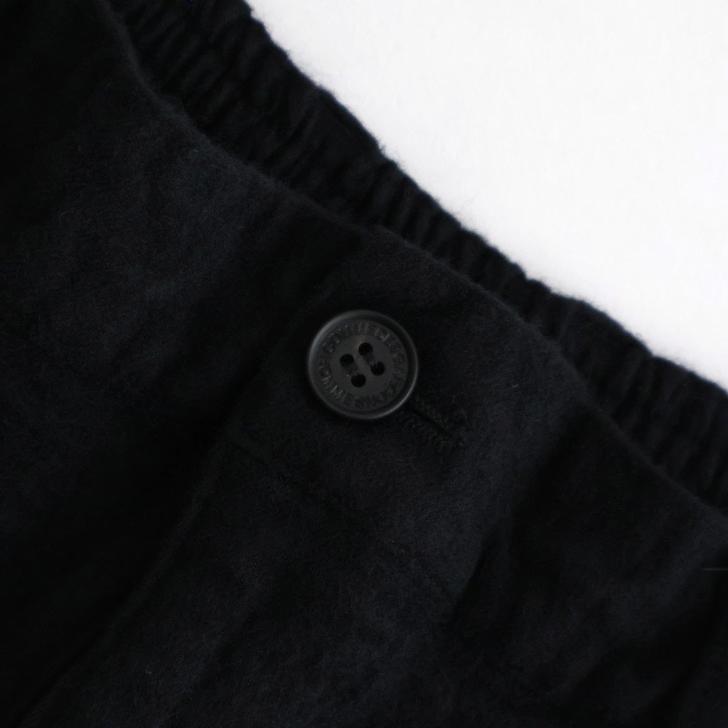 ウールサージ 製品縮絨トラウザー #BLACK [HP-P105-051]