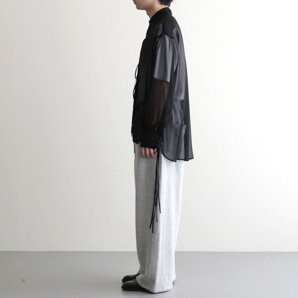 SHEER STRING SHIRT #BLACK [26440513]