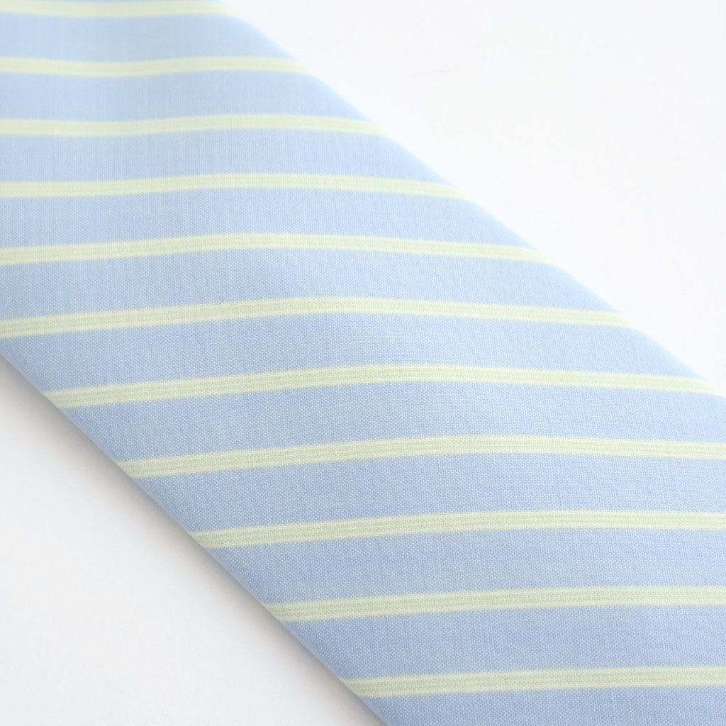 SUPER FINE WOOL STRIPE TIE #SAX BLUE STRIPE [A26ST03WW]
