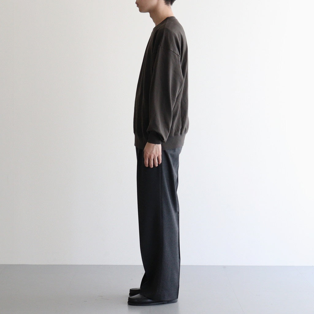SUPER HIGH GAUGE SWEAT P/O #DARK BROWN [A25AP02CU] - ciacura 三重