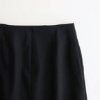 WOOL KID MOHAIR HOP SACK SLIT SKIRT #DARK NAVY [A25SS06MH]