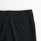 LIGHT WOOL MAX GABARDINE SLACKS #TOP BLACK [A26SP08MG]