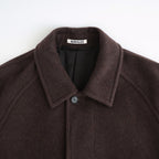 SUPER FINE WOOL MOSSER SOUTIEN COLLAR COAT #TOP BROWN [A26AC01WM]
