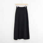 SUPER FINE WOOL KNIT SKIRT #TOP BLACK [A26AS06TJ]
