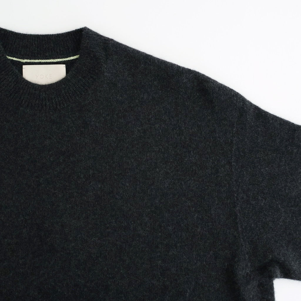 Cashmere Wholegarment Crewneck Sweater #CHARCOAL [YK25FW01116S]