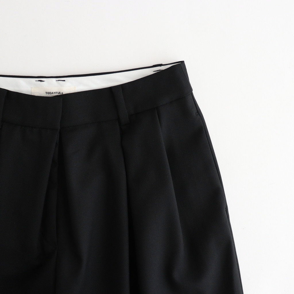 Twill Bermuda Pants #BLK [12610713] - ciacura 三重県四日市市の