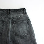 SELVEDGE FADED HEAVY DENIM PANTS #FADED BLACK [A24AP03DH]