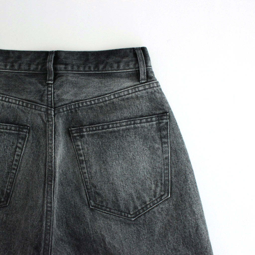 SELVEDGE FADED HEAVY DENIM PANTS #FADED BLACK [A24AP03DH]