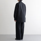 綿ナイロンウェザー L/S シャツ #BLACK [HQ-B013-051]