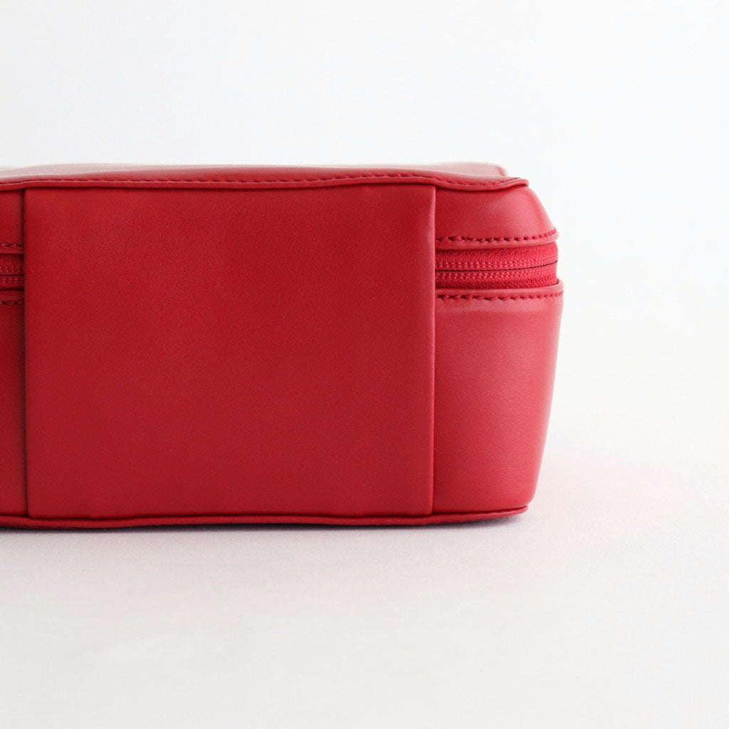 LEATHER SHOULDER BAG MADE BY AETA #RED [A25AB03AE]