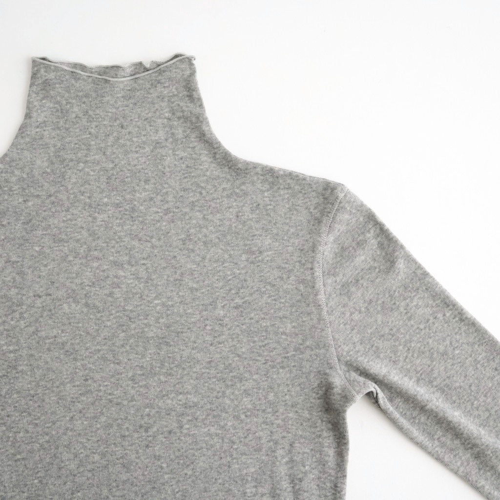 Soft Fraise Turtleneck Tops #GRY [12620602]