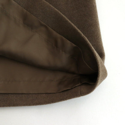 SUPER FINE WOOL MOSSER SOUTIEN COLLAR COAT #KHAKI BEIGE [A24AC01WM]