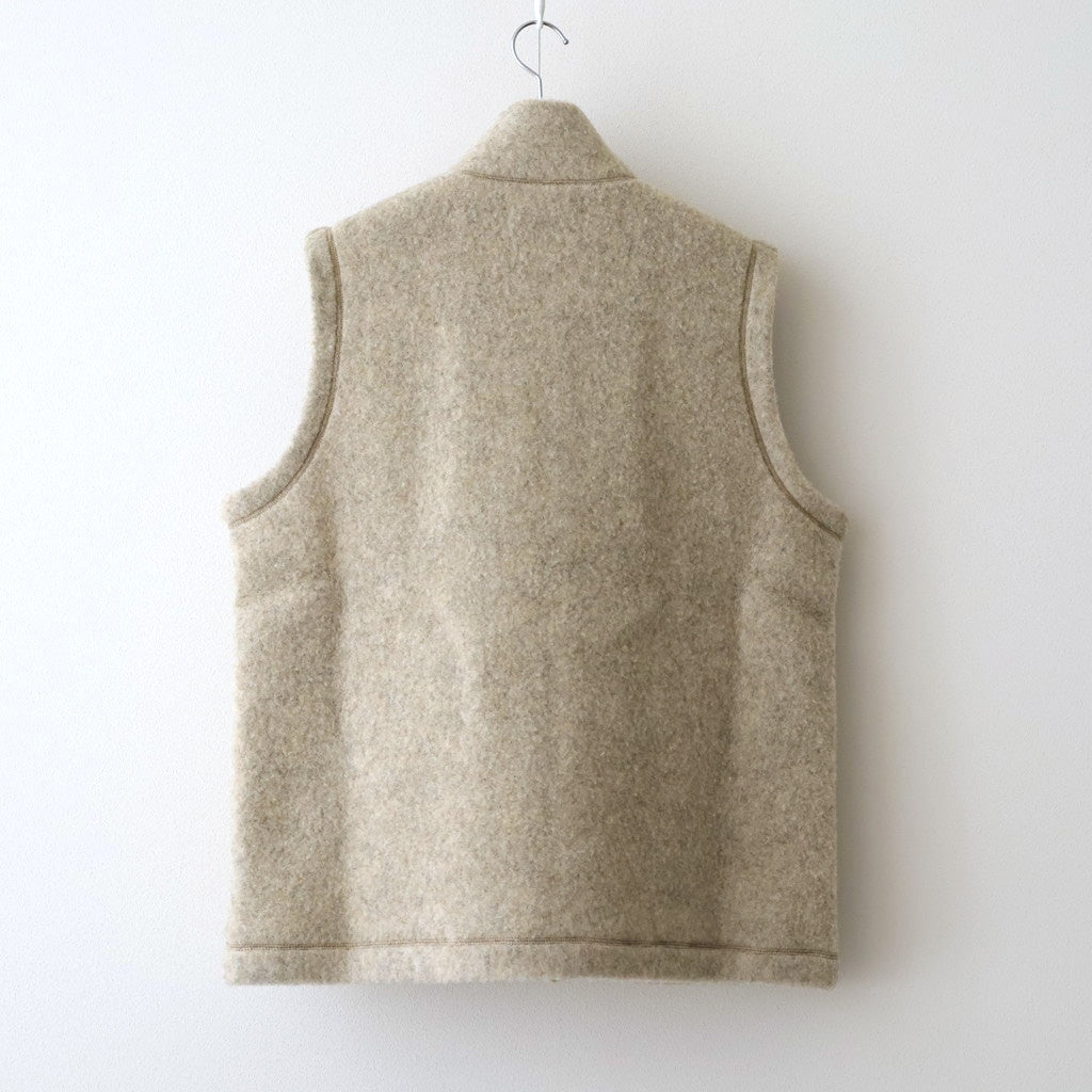 Wool Fleece Vest #NATURAL BEIGE [13052405]