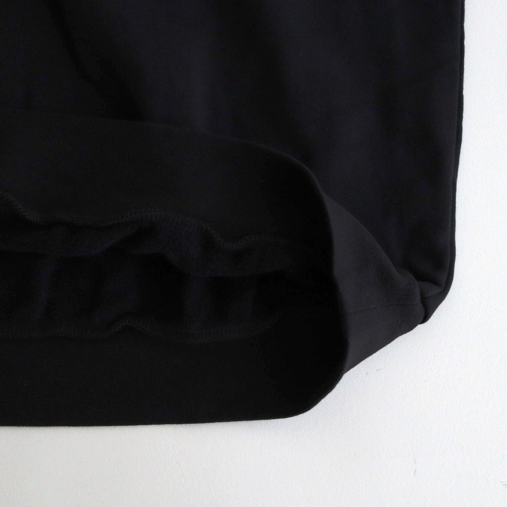 ELASTIC HIGH GAUGE SWEAT HALF ZIP P/O #INK BLACK [A26SP01NU]