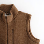 Wool Fleece Vest #NATURAL BROWN [13052405]