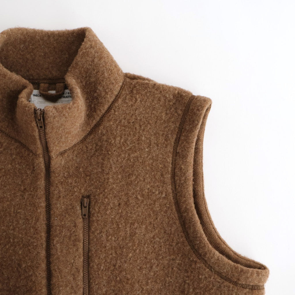 Wool Fleece Vest #NATURAL BROWN [13052405]