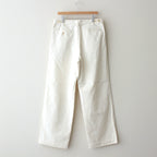 WASHED FINX CHINO ONE-TUCK PANTS #IVORY WHITE [A25SP02FC]