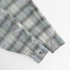 SUPER LIGHT WOOL CHECK SHIRT #BLUE GREEN CHECK [A25SS01LC]