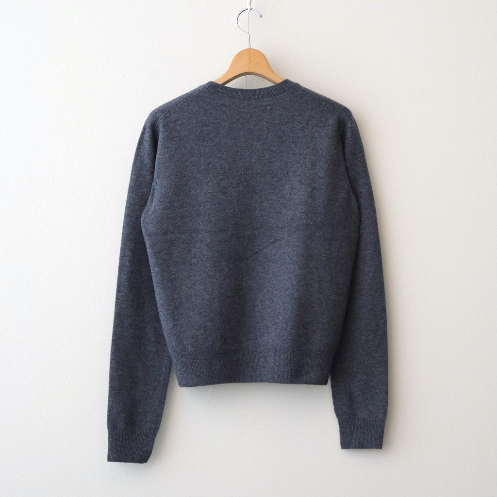 Wool Cashmere Seamless Knit #GRY [12520538]