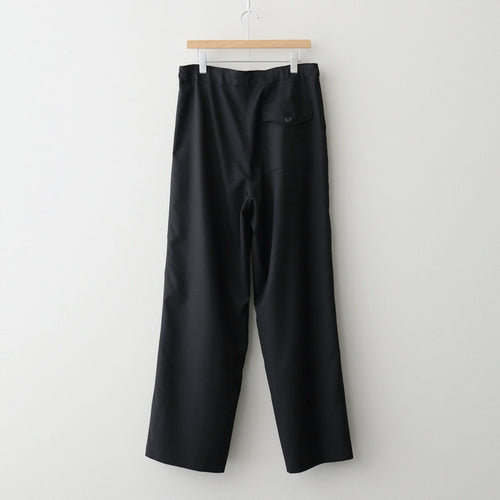 WOOL HERRINGBONE CARGO PANTS #BLACK [A26SP02CH]