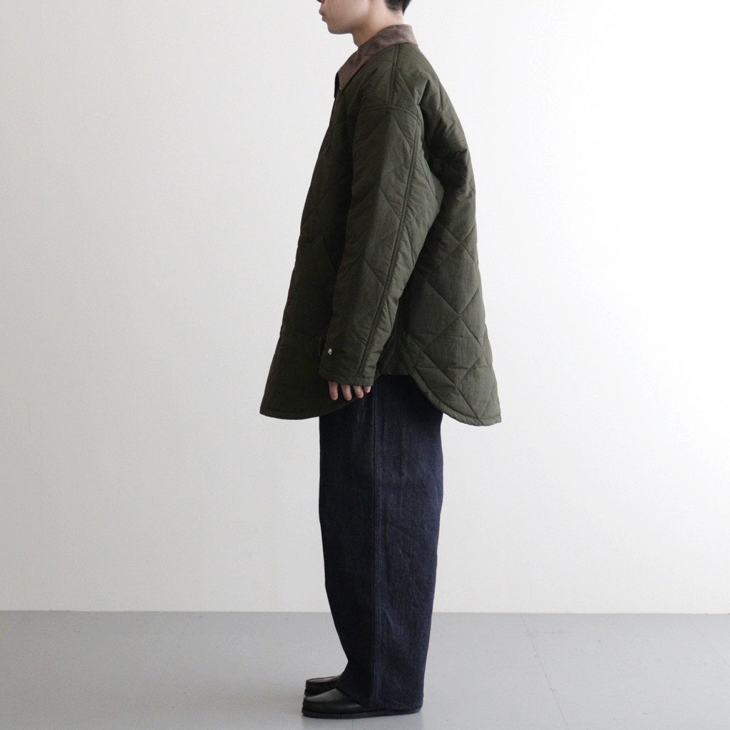 ナイロンタッサーキルトコート #KHAKI [HP-J026-051]