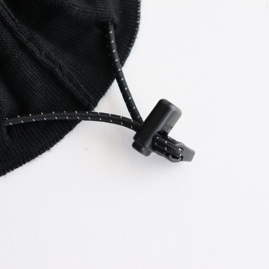 梳毛エステル天竺 セーター #BLACK [HN-N001-051]