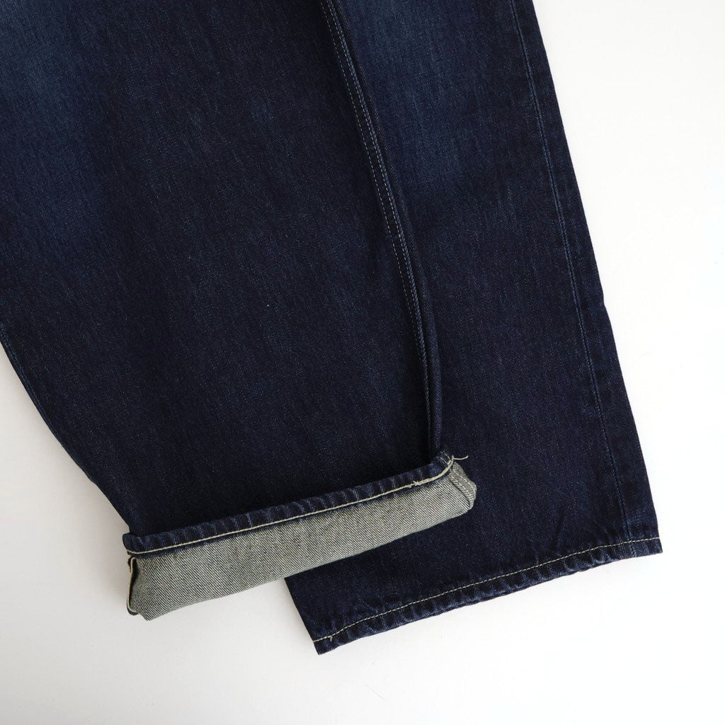 Selvage Denim Two Tuck Pants #INDIGO_DARK FADE [GU261-40061DB]
