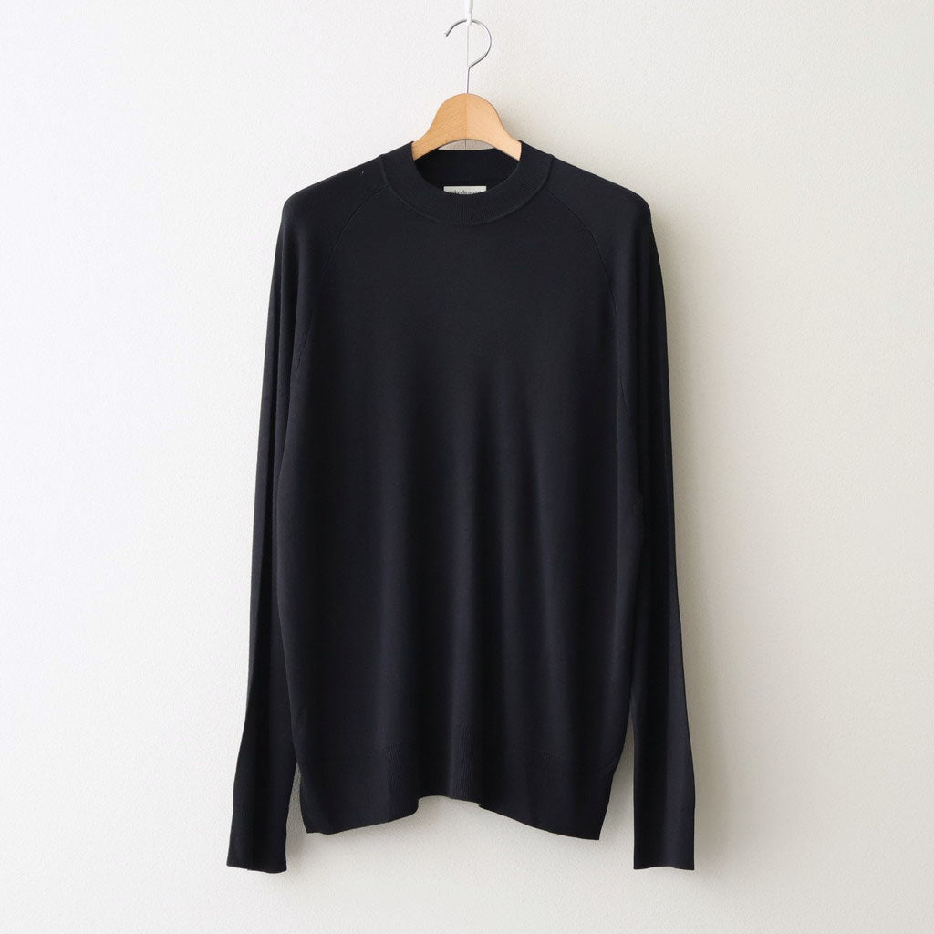 RAGLAN CREW NECK LS #BLACK [N0040]
