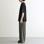 Modal Front Flat 1pleated Easy Trousers #CHARCOAL [YK26SS01216P]