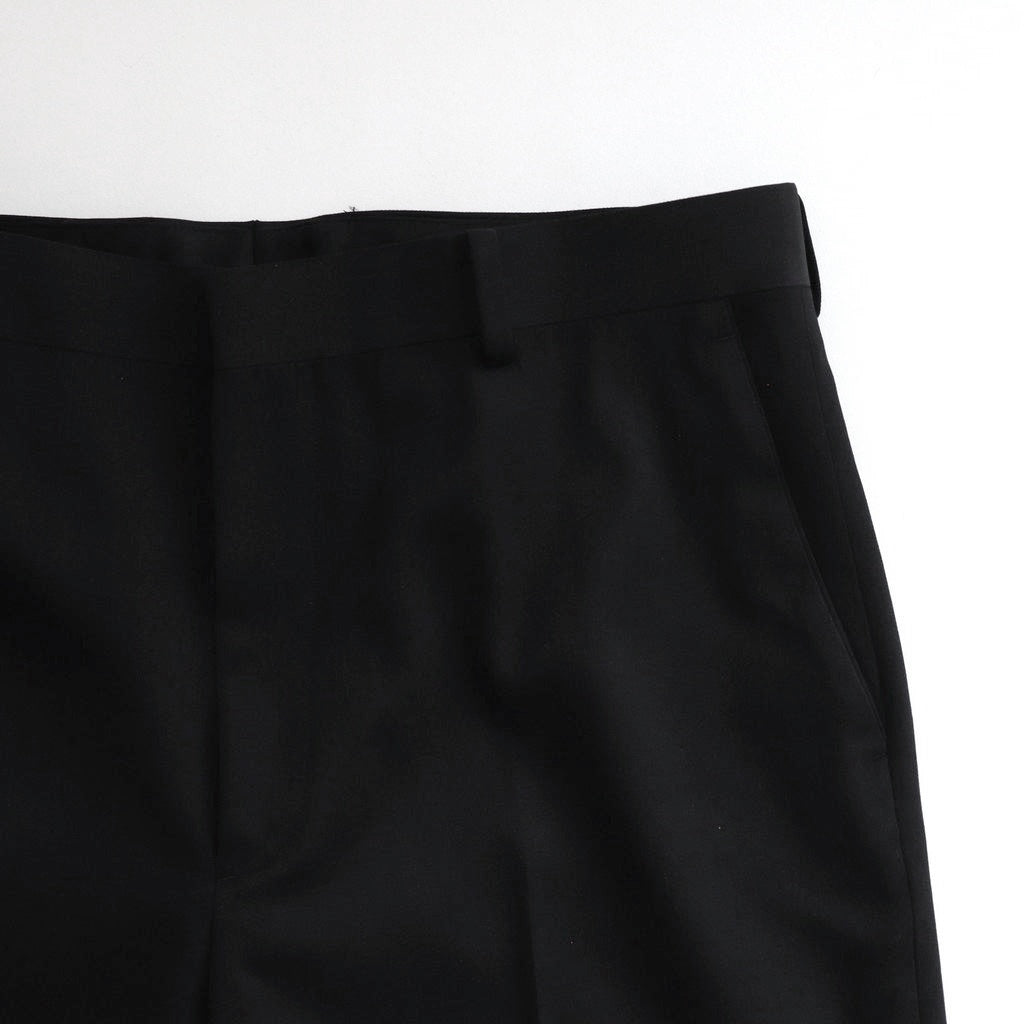 LIGHT WOOL MAX GABARDINE SLACKS #TOP BLACK [A26SP03MG]