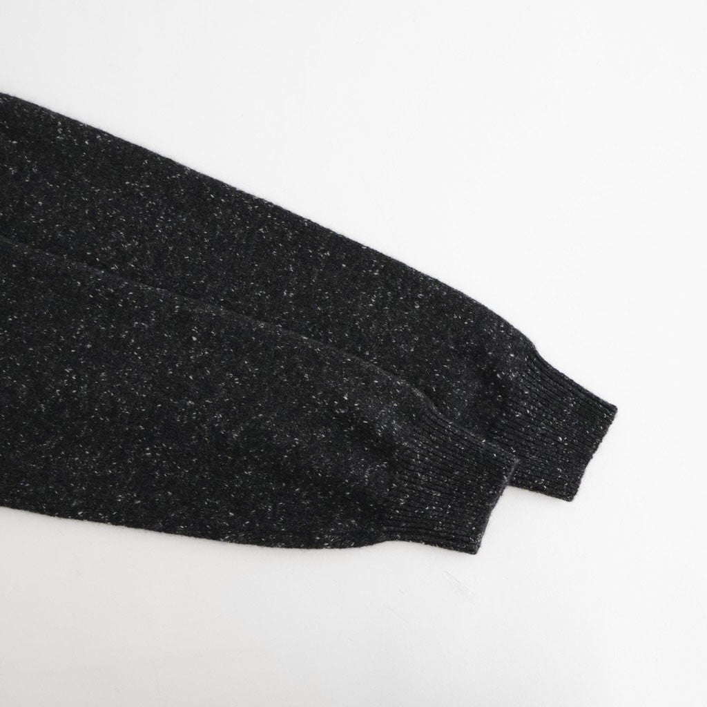 CASHMERE NEP KNIT POLO #MIX BLACK [A26AP02NE]