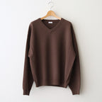 V Neck P/O #BROWN [2503-005]