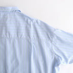 SIDOGRAS S/S Oversized Regular Collar Shirt #GREEN PIN STRIPE [GM262-50029]