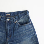 Used Denim Baggy Pants #DARK BLUE [ID-PT53]