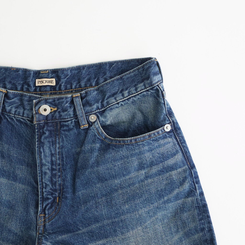 Used Denim Baggy Pants #DARK BLUE [ID-PT53]