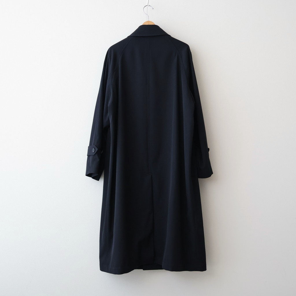 LIGHT WOOL MAX GABARDINE COAT #TOP BLACK [A26SC01MG]
