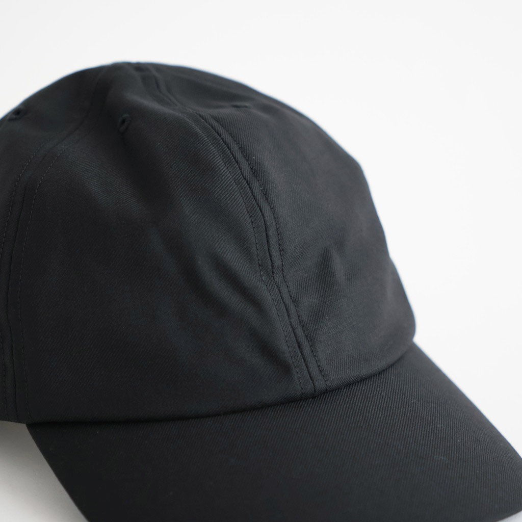WASHABLE TWILL STANDARD CAP #BLACK [NO.301366]