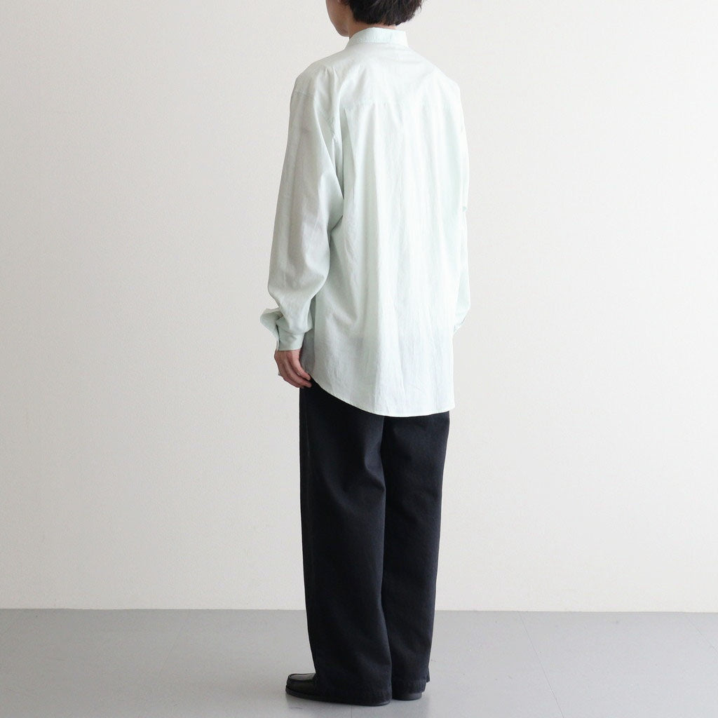 SUPER FINE COTTON LAWN SHIRT #PALE BLUE [A26SS02CL]
