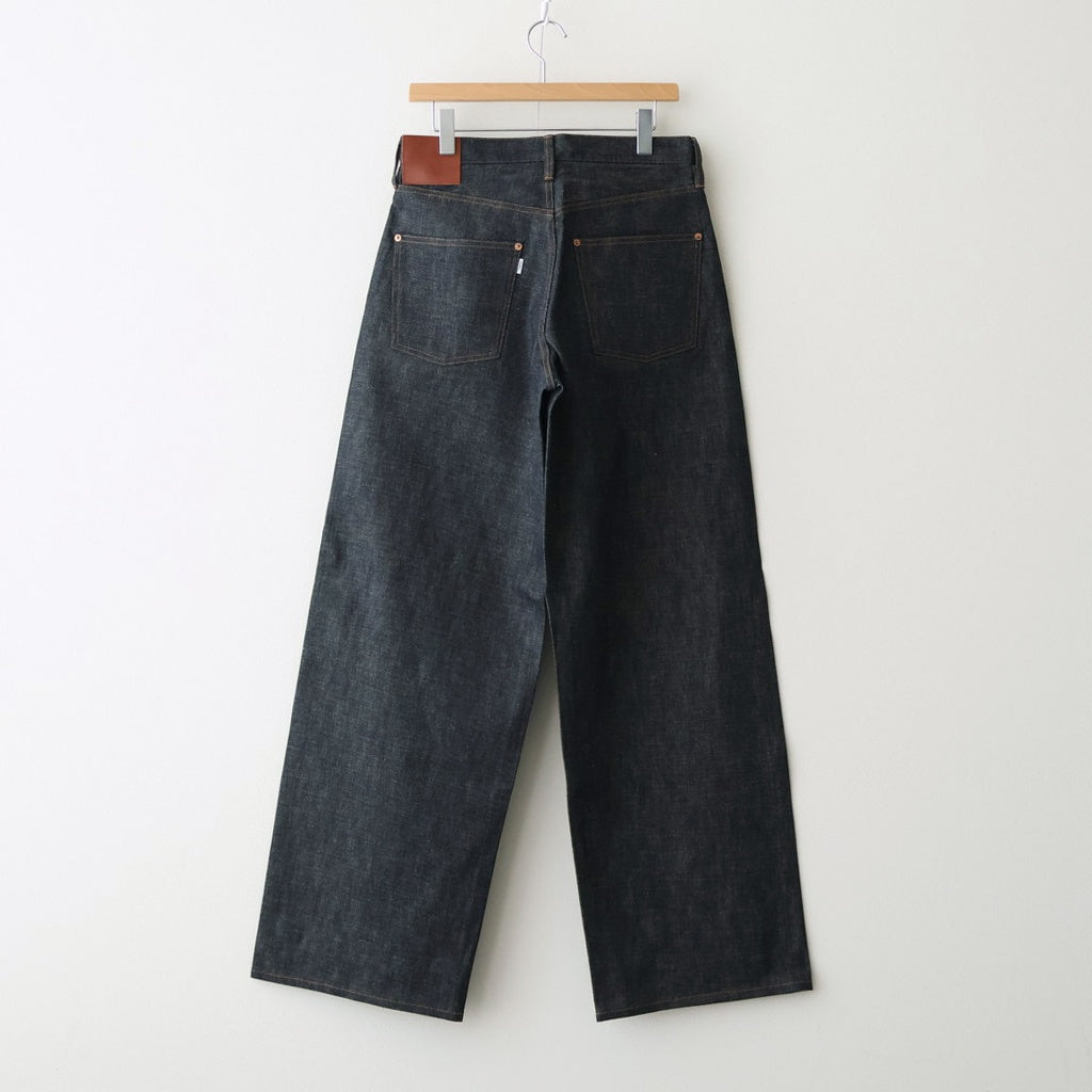 MODERN DENIM PANTS WIDE CUT #RIGID INDIGO [MODERN002] - ciacura