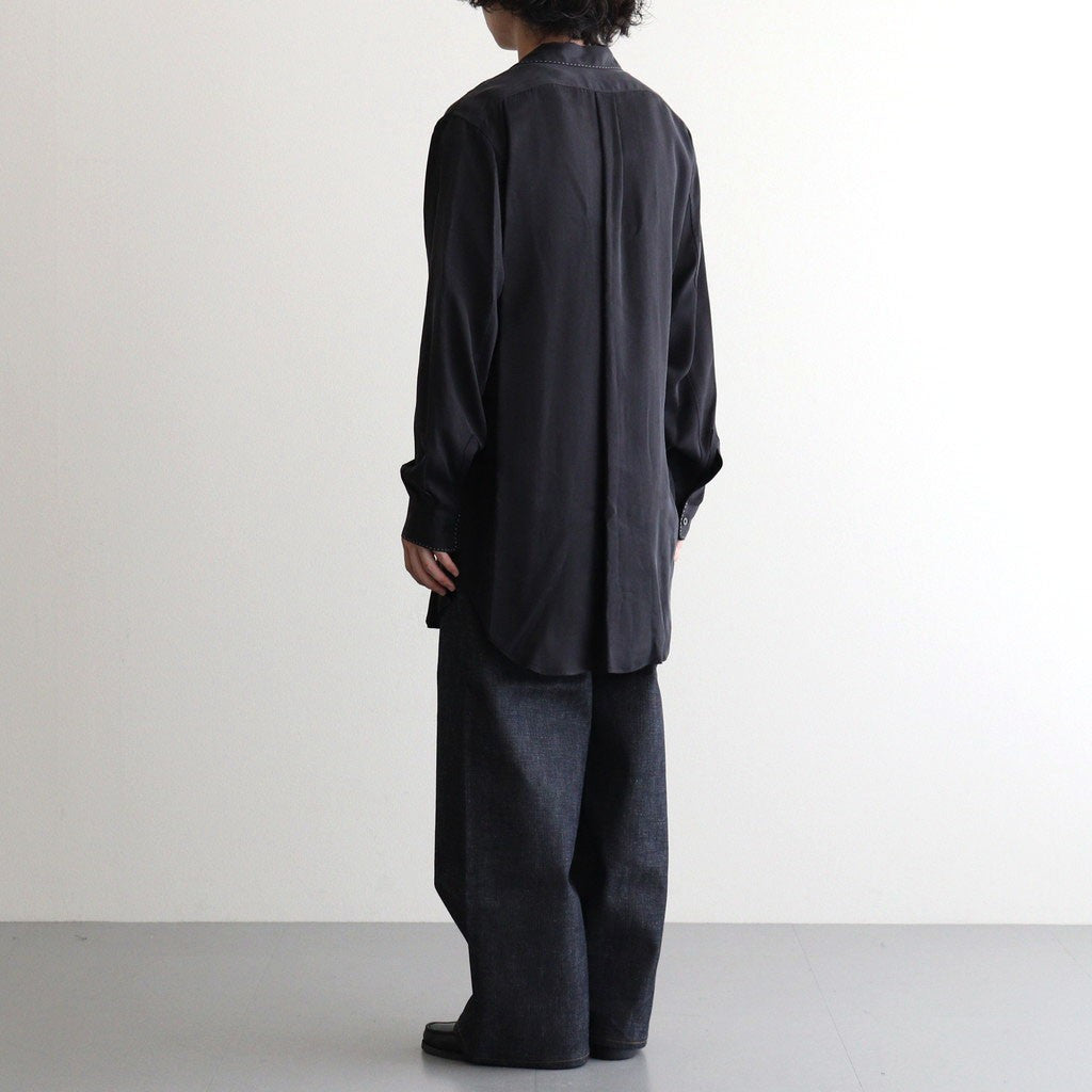 TOP STITCH SHIRT #BLACK [26330507]