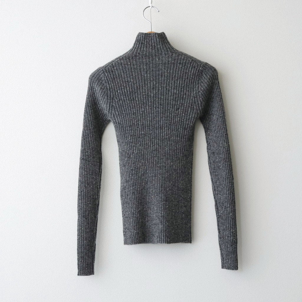 CASHMERE NEP KNIT TURTLE #MIX GRAY [A26AT04NE]
