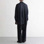 COOLFIBER OPEN COLLAR L/S SHIRT #BLACK [FSC241-50133]