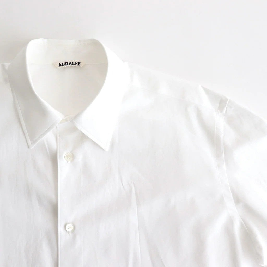 WASHED FINX TWILL SHIRT #WHITE [A25AS01TN]