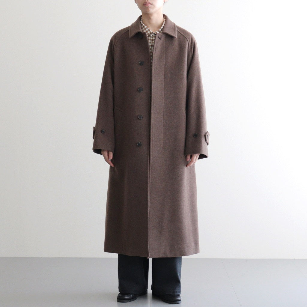 サイズ4 SUPER FINE MOSSER SOUTIEN COLLAR SUPER FINE WOOL MOSSER SOUTIEN COLLAR COAT #TOP BROWN [A25AC04WM