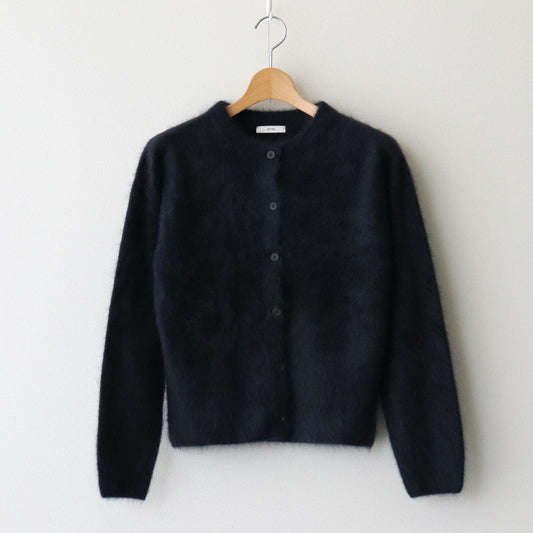 ROYAL CASHMERE FUR CREWNECK CARDIGAN #NAVY [KRAGCW0902]